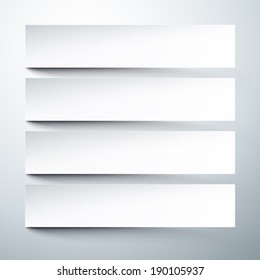 Vector illustration of paper infographics template design. Eps10