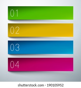 Vector illustration of paper infographics template design. Eps10 