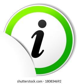 vector illustration of paper information icon on white background