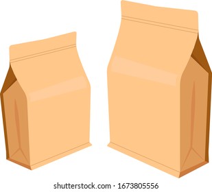 Vector illustration paper packaging for products