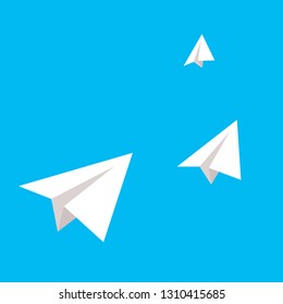 vector illustration of Paper plane