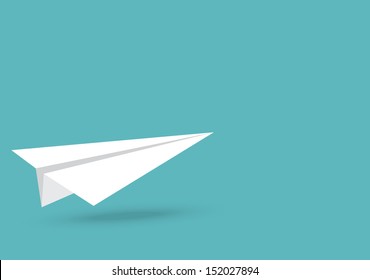 Vector Illustration Of Paper Plane