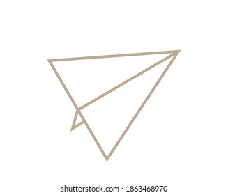 Vector illustration of a paper plane.