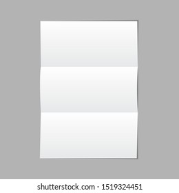 vector illustration of paper sheet on grey background