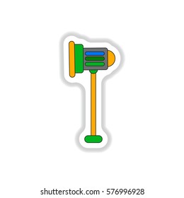 Vector illustration in paper sticker style Light For Video Recording