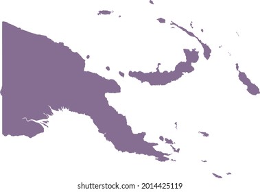 ilustración vectorial del mapa de Papúa Nueva Guinea