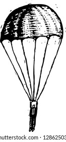 Vector illustration of parachute