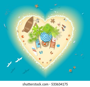ハートの島 の画像 写真素材 ベクター画像 Shutterstock