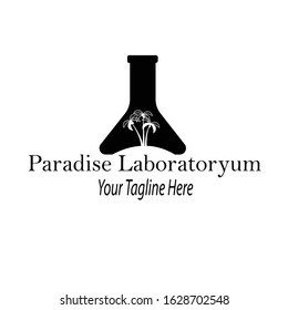 Vector Illustration Paradise Laboratorium Logo