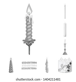 Vector illustration of paraffin and fire  icon. Set of paraffin and decoration    stock vector illustration.