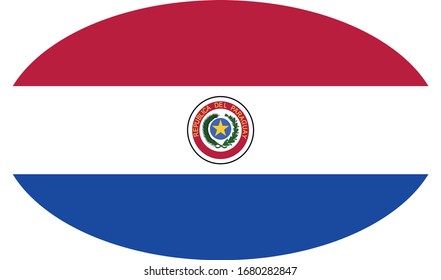 vector illustration of Paraguay flag