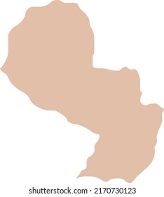 Vector Illustration of Paraguay map