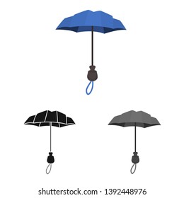 Vector illustration of parasol and coverage   logo. Collection of parasol and classic vector icon for stock.