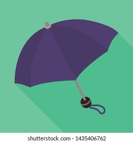 Vector illustration of parasol and spring logo. Collection of parasol and meteorology vector icon for stock.