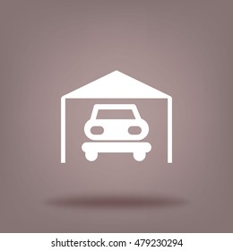 Vector illustration of parking garage icon