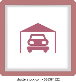 Vector illustration of parking garage icon