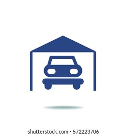 Vector illustration of parking garage icon
