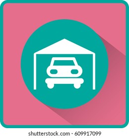 Vector illustration of parking garage icon