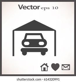 Vektorgrafik der Parkgarage-Symbol
