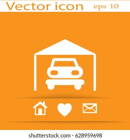 Vector illustration of parking garage icon