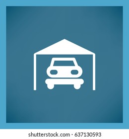 Vector illustration of parking garage icon