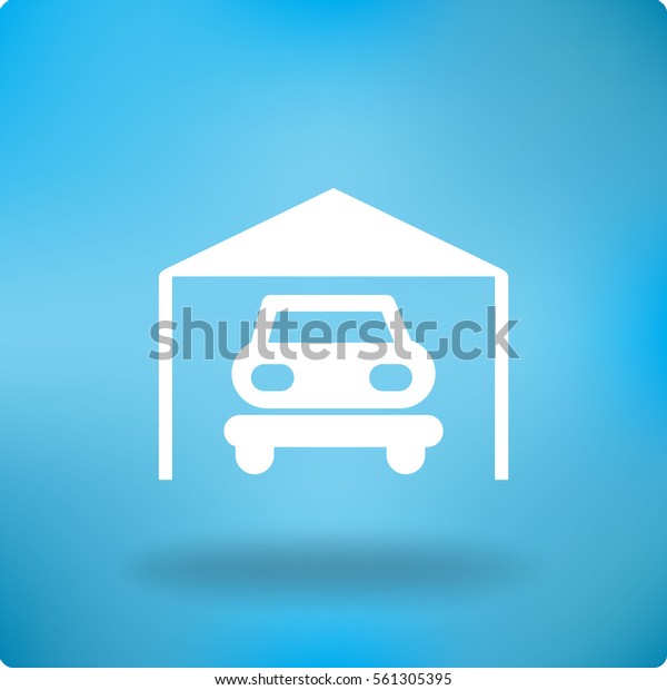 Vector illustration\
of parking garage icon