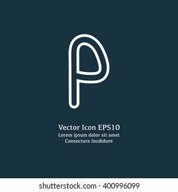 Vector illustration of parking sign icon