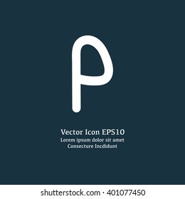 Vector illustration of parking sign icon