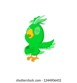 Vector illustration parrot cartoon