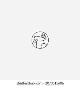 Vektorgrafik des Papageiensymbols