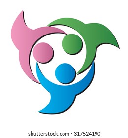 Vector illustration of partnership