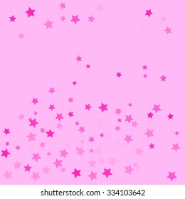 Vector illustration of a party background with stars and confetti, with space for your text.