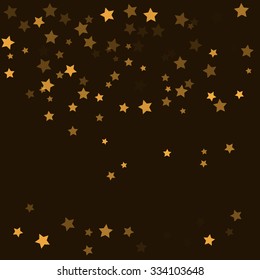 Vector illustration of a party background with stars and confetti, with space for your text.
