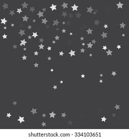 Vector illustration of a party background with stars and confetti, with space for your text.