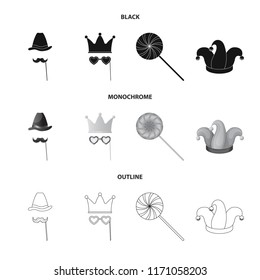 Vector illustration of party and birthday icon. Collection of party and celebration stock symbol for web.
