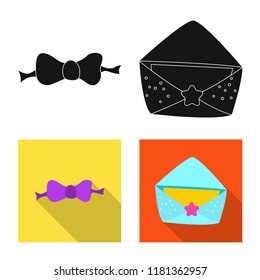 Vector illustration of party and birthday icon. Collection of party and celebration stock symbol for web.