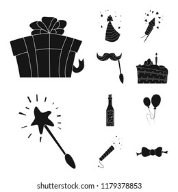 Vector illustration of party and birthday symbol. Set of party and celebration stock vector illustration.