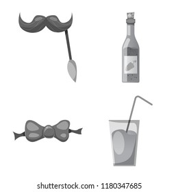 Vector illustration of party and birthday symbol. Collection of party and celebration vector icon for stock.