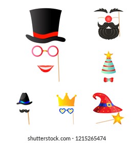 Vector illustration of party and birthday symbol. Set of party and celebration stock symbol for web.