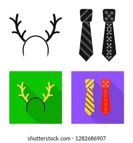 Vector illustration of party and birthday symbol. Collection of party and celebration stock vector illustration.