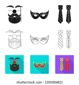 Vector illustration of party and birthday symbol. Collection of party and celebration stock vector illustration.