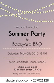 Vector Illustration Of Party Invitation