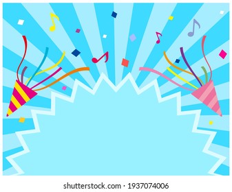 Vector illustration of party popper.
