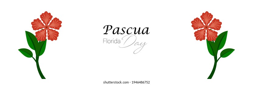 
vector Illustration of Pascua  Florida Day background poster