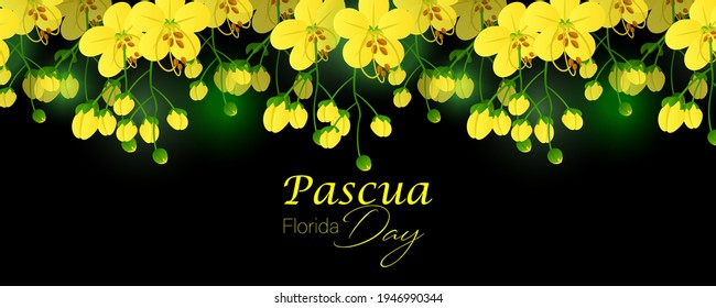 vector Illustration of Pascua  Florida Day background poster