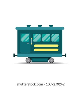 Vector Illustration of a passenger wagon