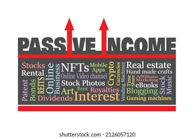 Vector illustration of Passive Income generation concept