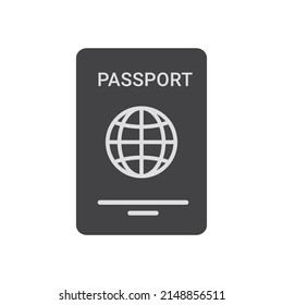 Vector Illustration Of Passport Icon, Passport Book, Flat Passport Book Design.