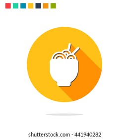 Vector illustration of pasta icon