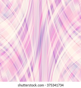 Vector illustration of pastel abstract background with blurred light curved lines. Vector geometric illustration.